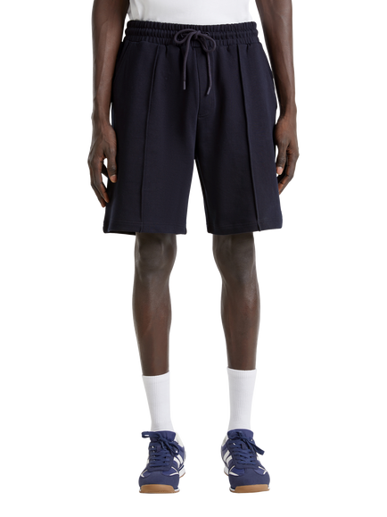 Benetton Organic Cotton Fleece Shorts, Night Blue, Night Blue