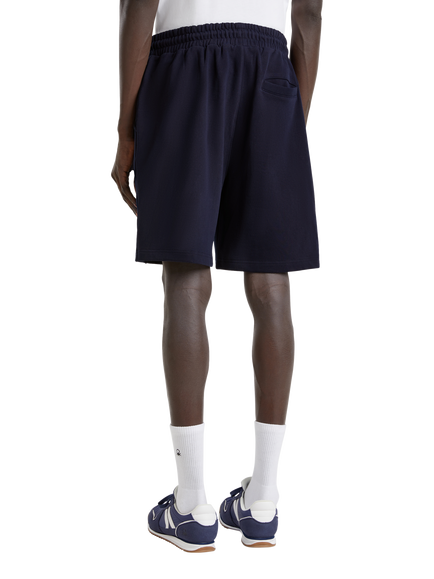 Benetton Organic Cotton Fleece Shorts, Night Blue - view 2, Night Blue