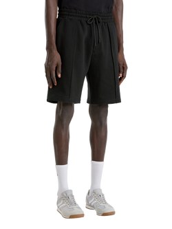 Benetton Fleece Shorts, Black, Black