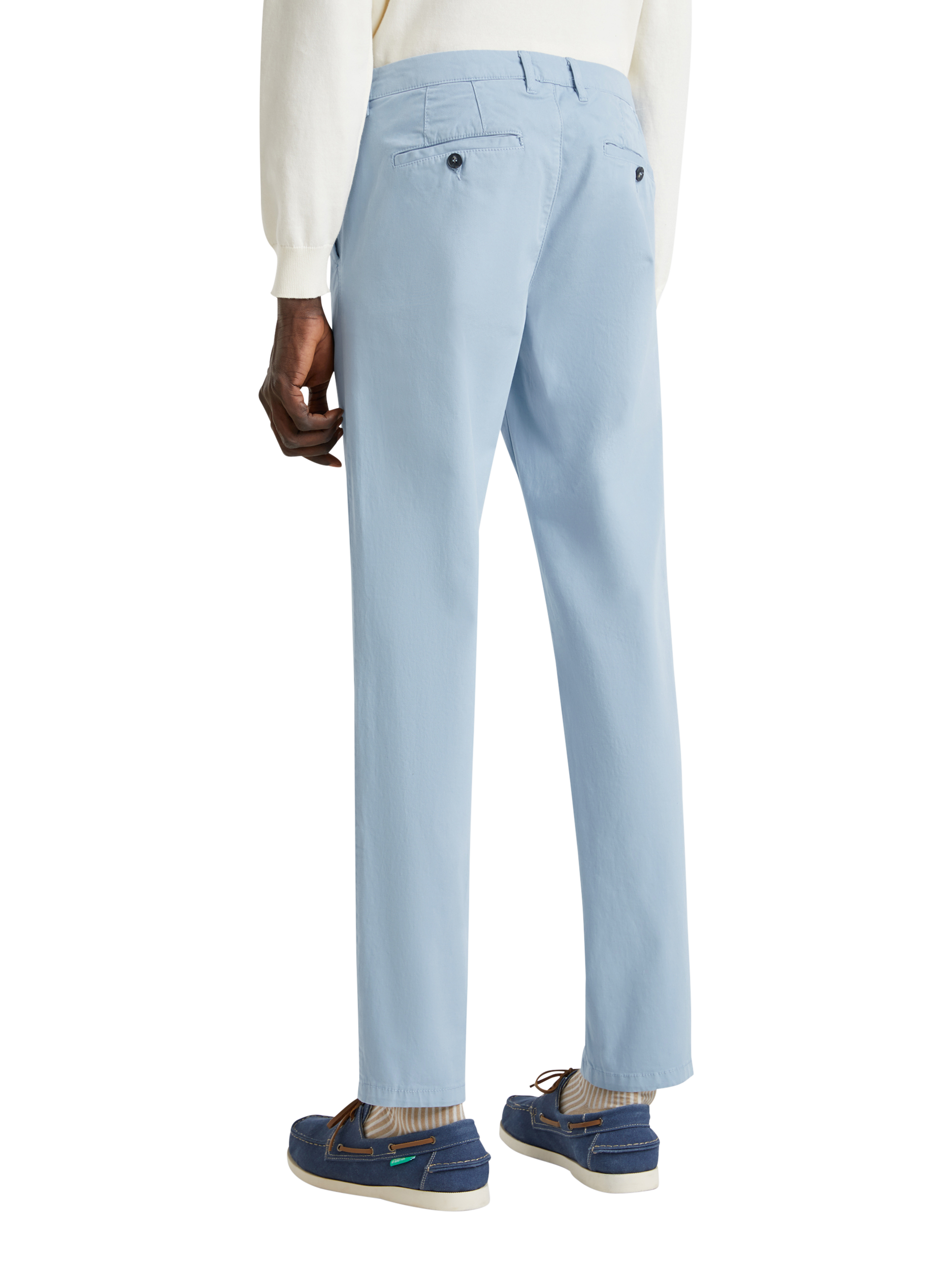Product image 2 of 5, which shows Benetton Slim Fit Chinos, Sugar Paper, 30R
