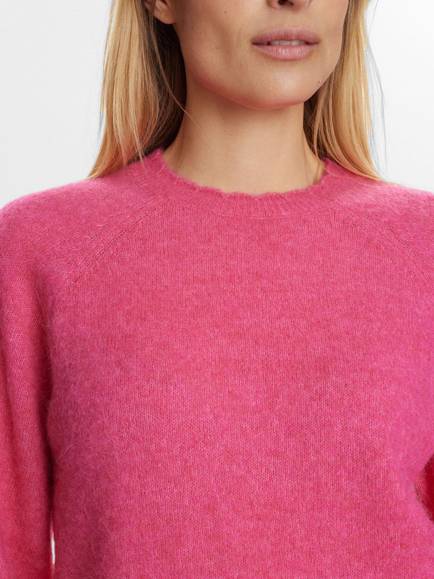 Product image 4 of 7, which shows Numph Riette Wool Rich Jumper, Pink, XS-S