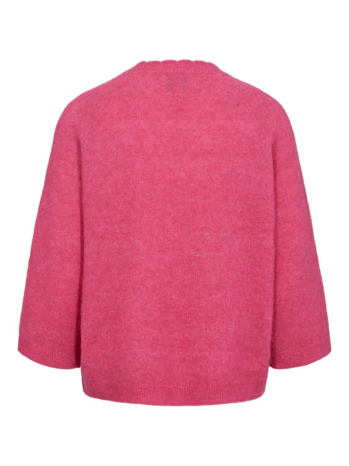 Product image 7 of 7, which shows Numph Riette Wool Rich Jumper, Pink, XS-S