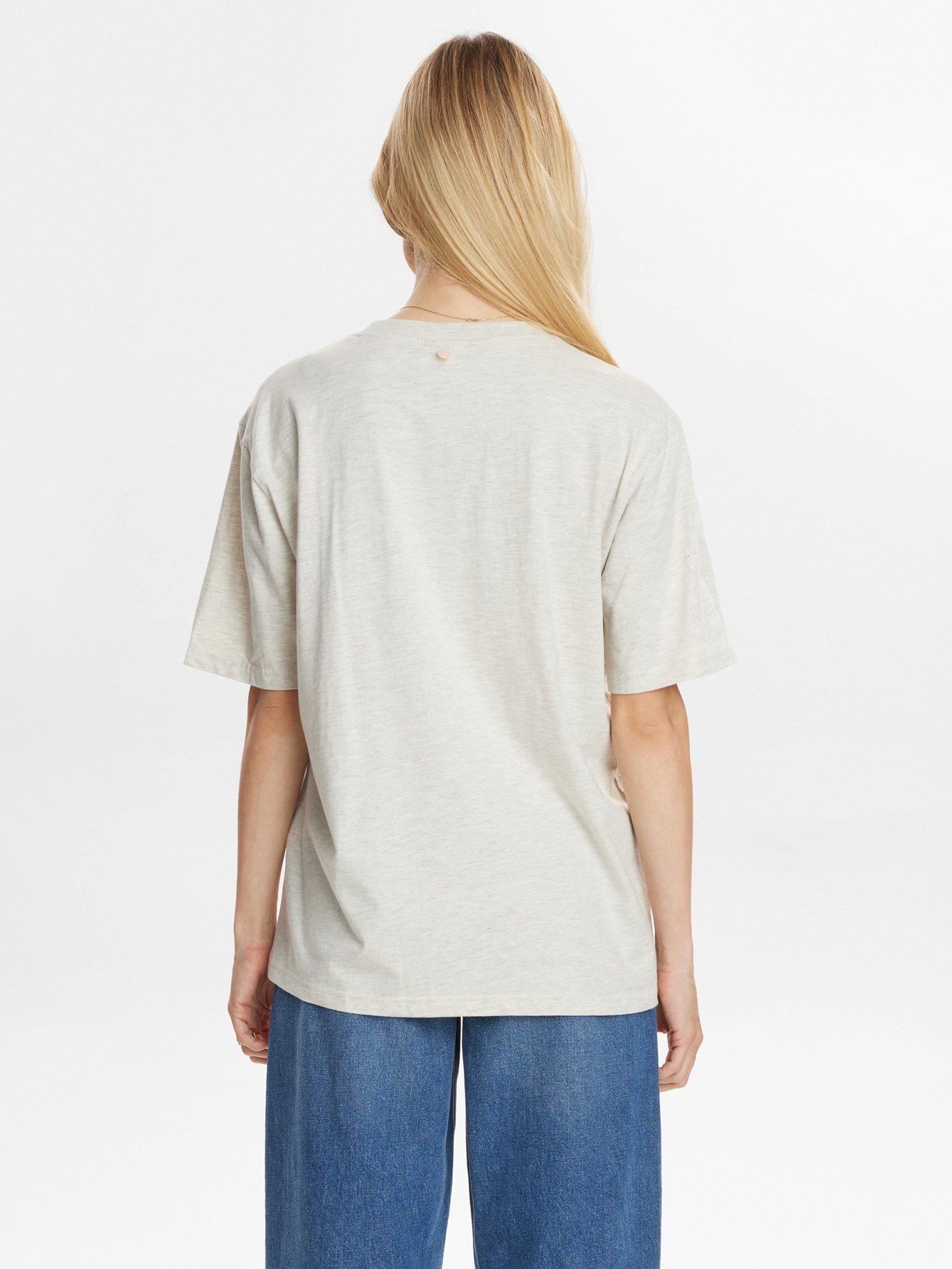 Product image 2 of 7, which shows Numph Western Cowboy Boots T-Shirt, Cream/Red, XS