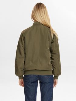 Numph Reversible Bomber Jacket, Green/White - view 2, Green/White