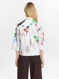 Numph Silja Countryside Print Shirt, White/Multi