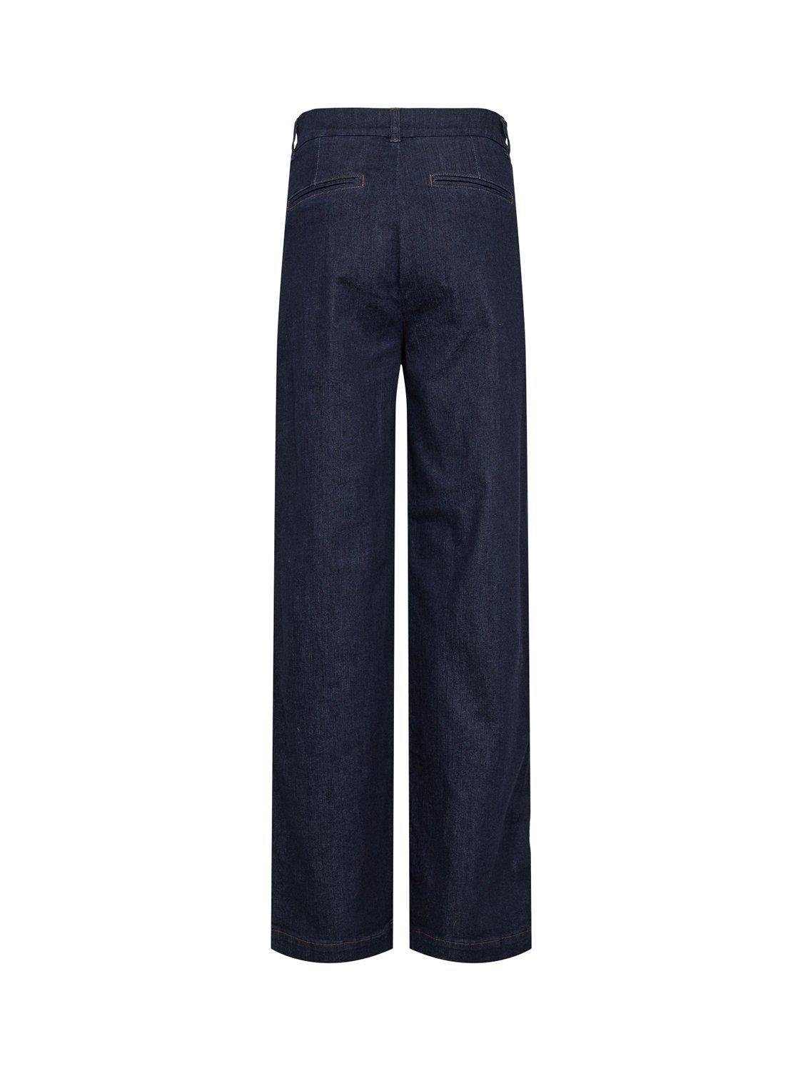 Product image 7 of 7, which shows Numph Wide Leg Ankle Jeans, Dark Blue, 34