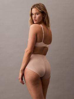 Calvin Klein Stay-Put Stretch High Waist Shapewear Knickers - view 2, Natural