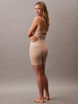 Calvin Klein Secure Sculpt High-Waist Mid-Thigh Shapewear Shorts, Natural - view 2, Natural