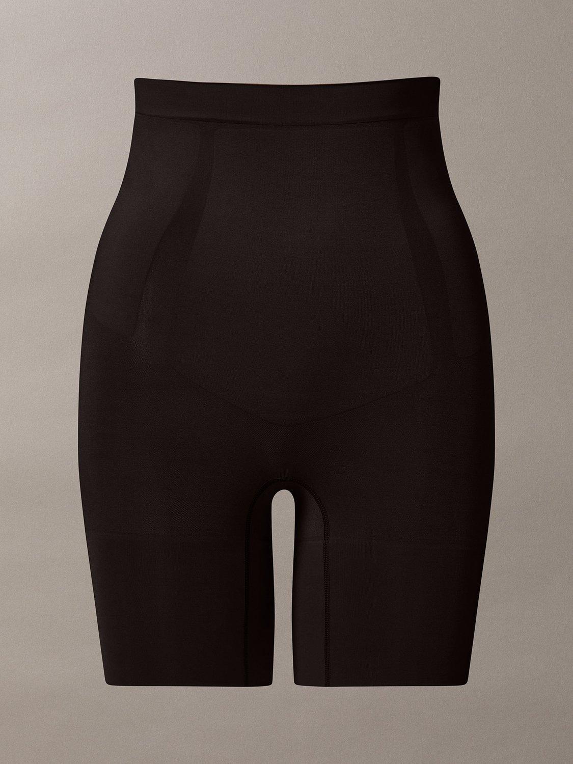 Product image 7 of 8, which shows Calvin Klein Secure Sculpt High-Waist Mid-Thigh Shapewear Shorts, Black, S