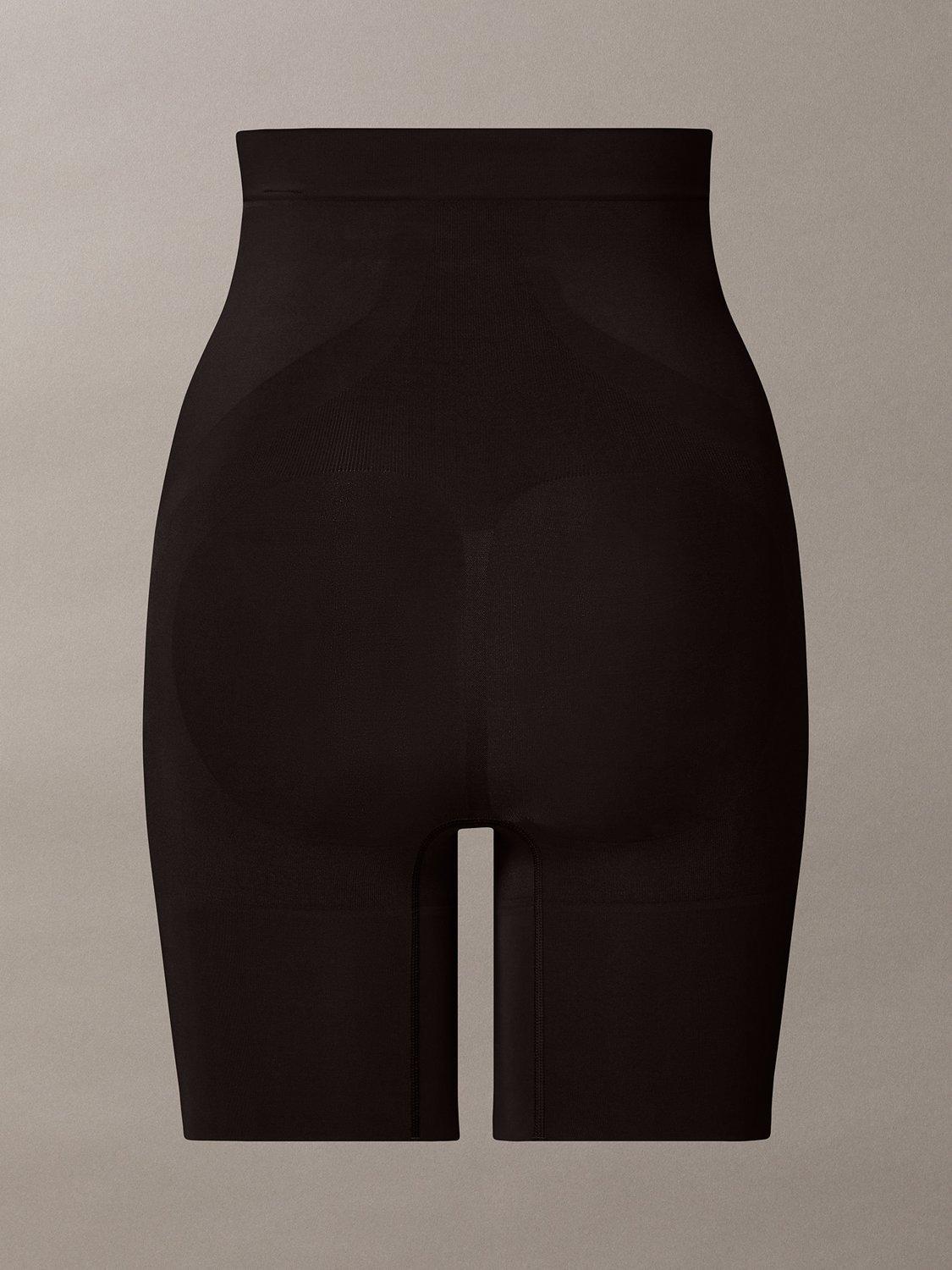 Product image 8 of 8, which shows Calvin Klein Secure Sculpt High-Waist Mid-Thigh Shapewear Shorts, Black, S