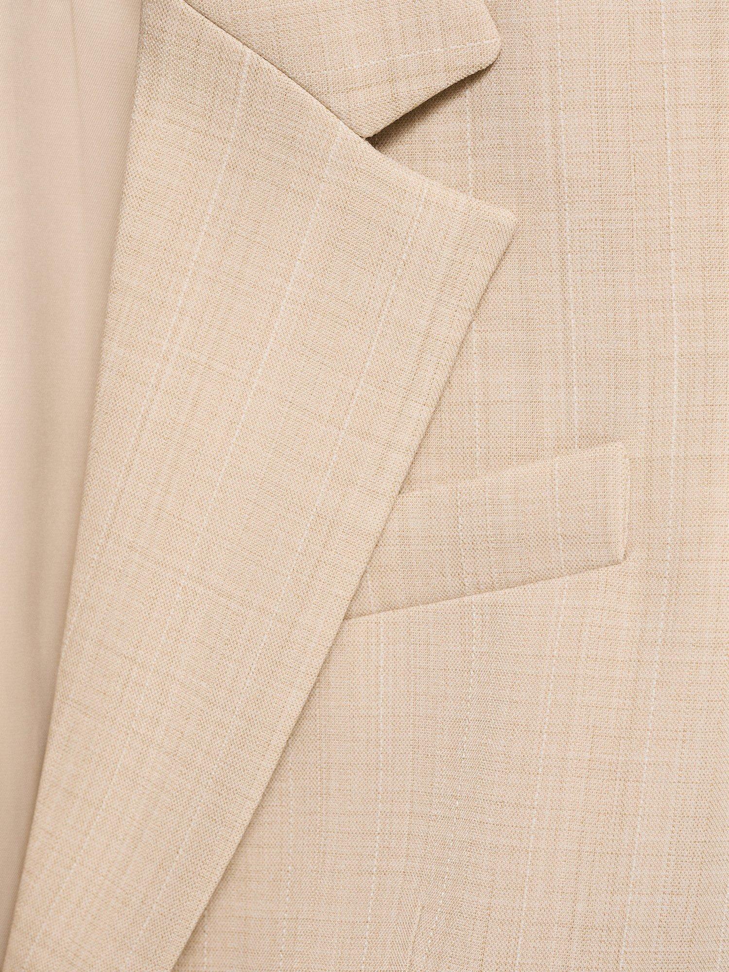 Product image 5 of 7, which shows Mango Lou Single Button Blazer, Pastel Pink, M