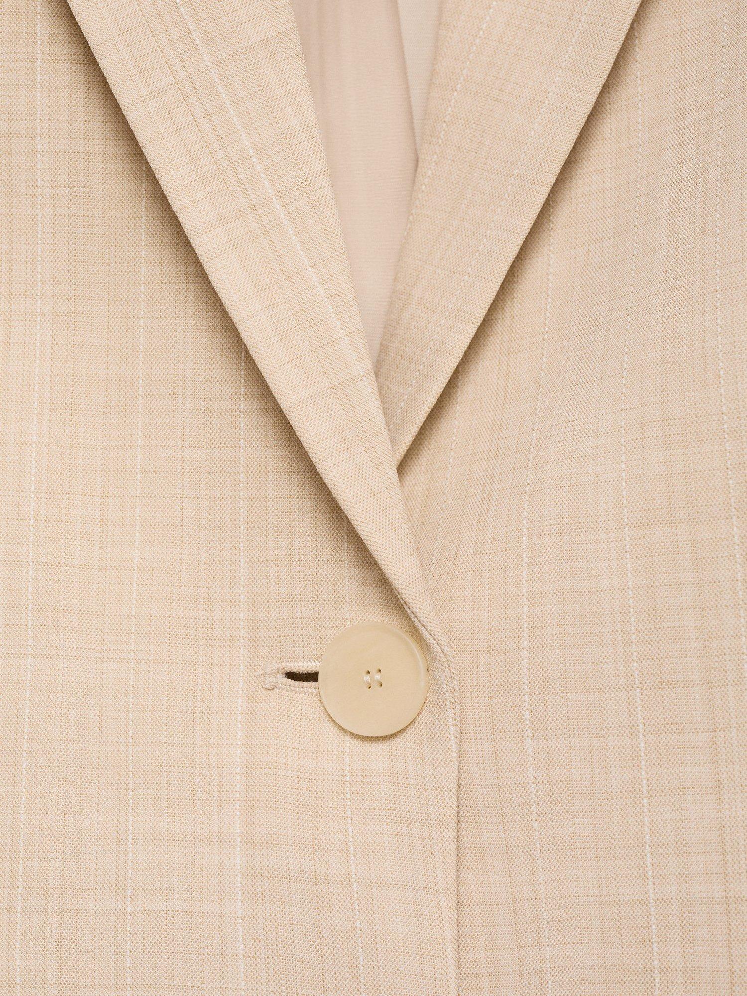 Product image 7 of 7, which shows Mango Lou Single Button Blazer, Pastel Pink, M