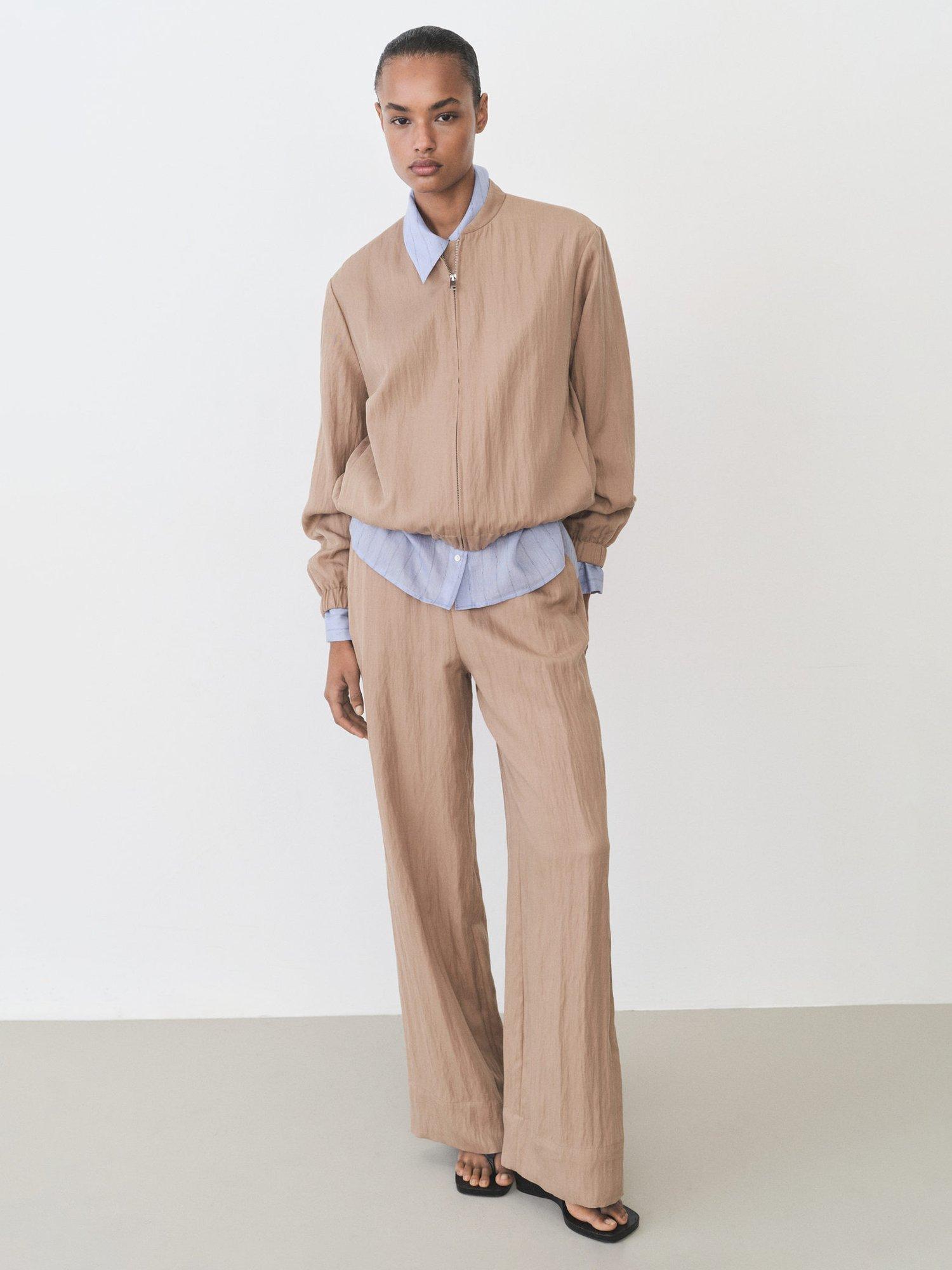 Product image 2 of 8, which shows Mango Tuesday Bomber Jacket, Medium Brown, L
