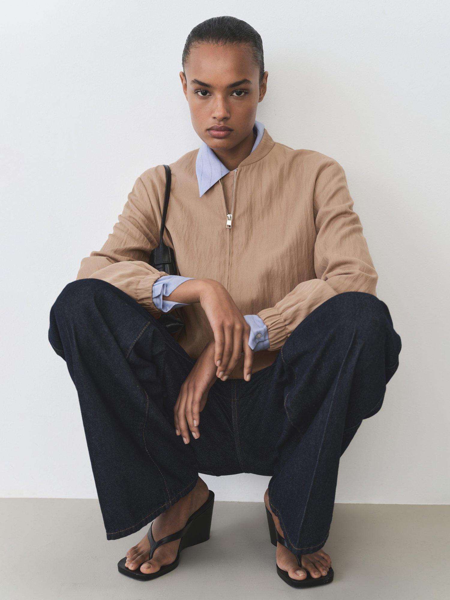 Product image 7 of 8, which shows Mango Tuesday Bomber Jacket, Medium Brown, L