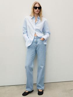 Mango Matilda Straight Jeans - view 2, Sky Blue