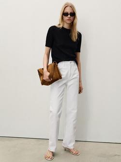 Mango Matilda Straight Jeans, White - view 2, White