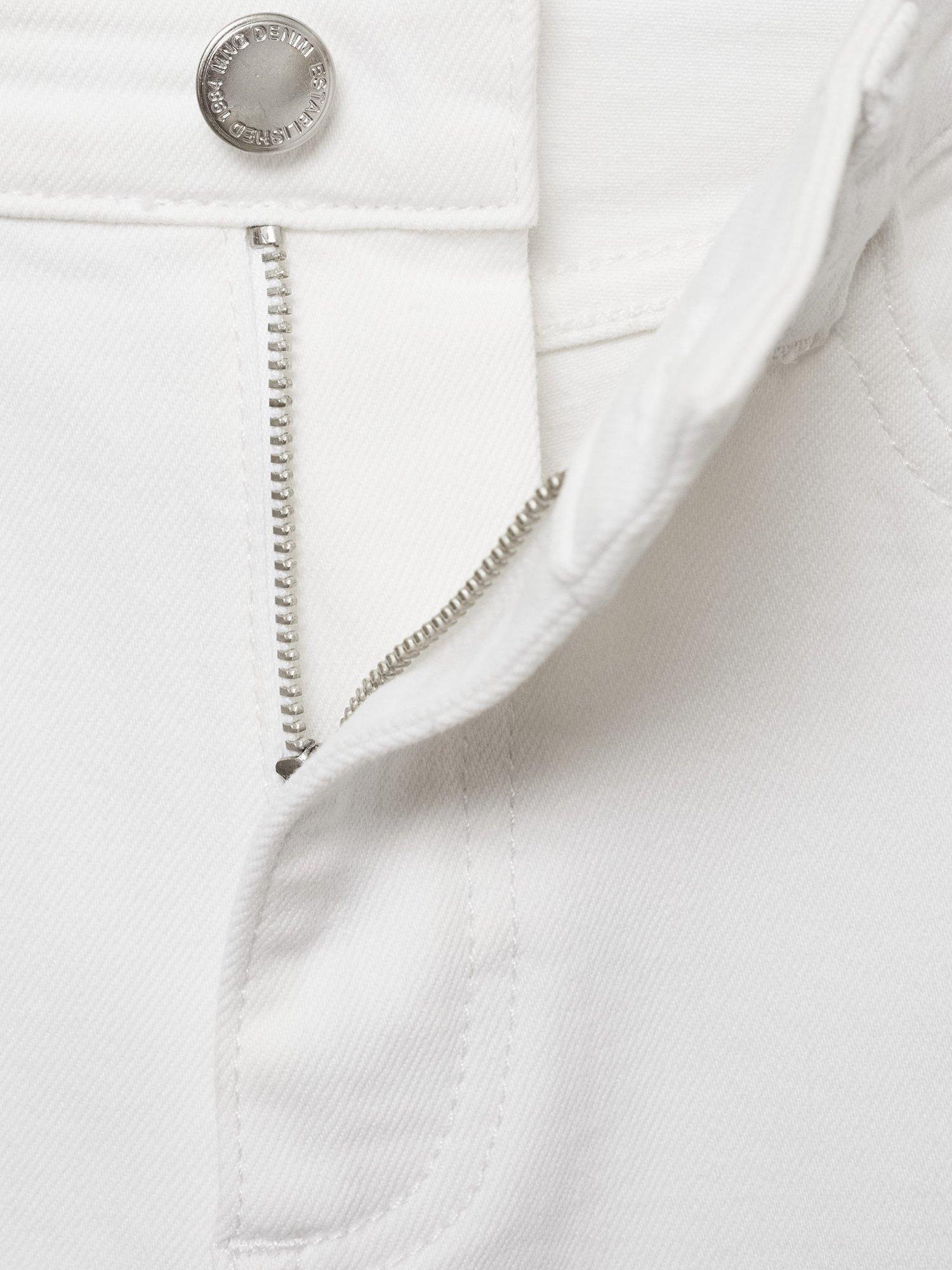 Product image 9 of 9, which shows Mango Newisa Mid Rise Skinny Jeans, White, 4