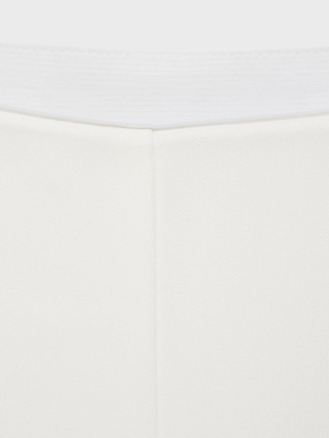 Product image 7 of 7, which shows Mango Iguana Tailored Trousers, Natural White, 10