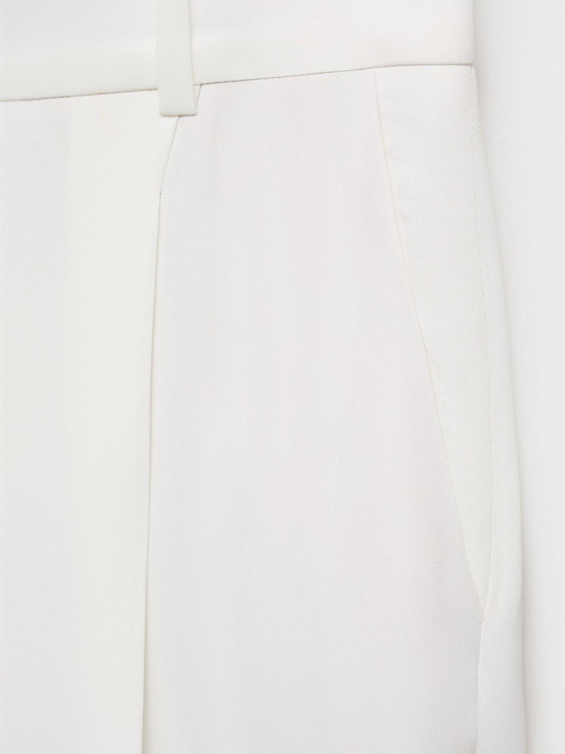 Product image 5 of 7, which shows Mango Ramen Wide Leg Trousers, White, 10