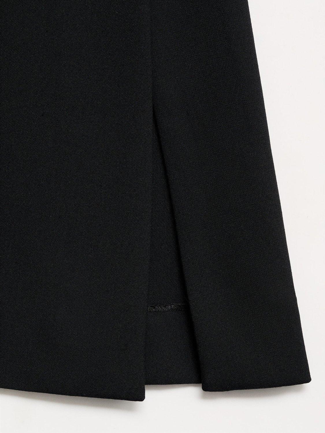 Product image 5 of 8, which shows Mango Wasabi Wide Leg Trousers, Black, 6