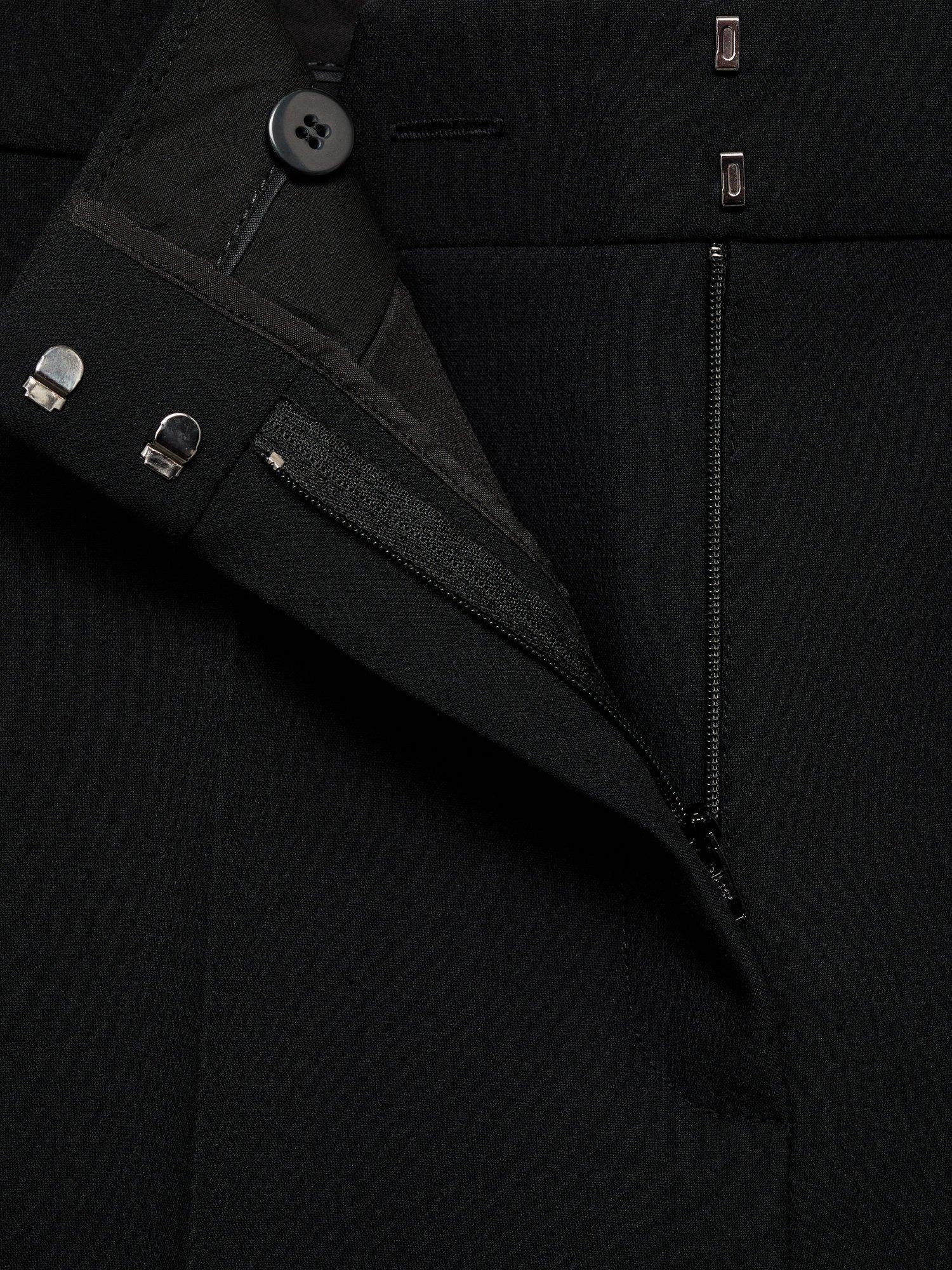 Product image 8 of 8, which shows Mango Wasabi Wide Leg Trousers, Black, 6