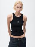 Mango Boni Cotton Blend Sleeveless Tank Top