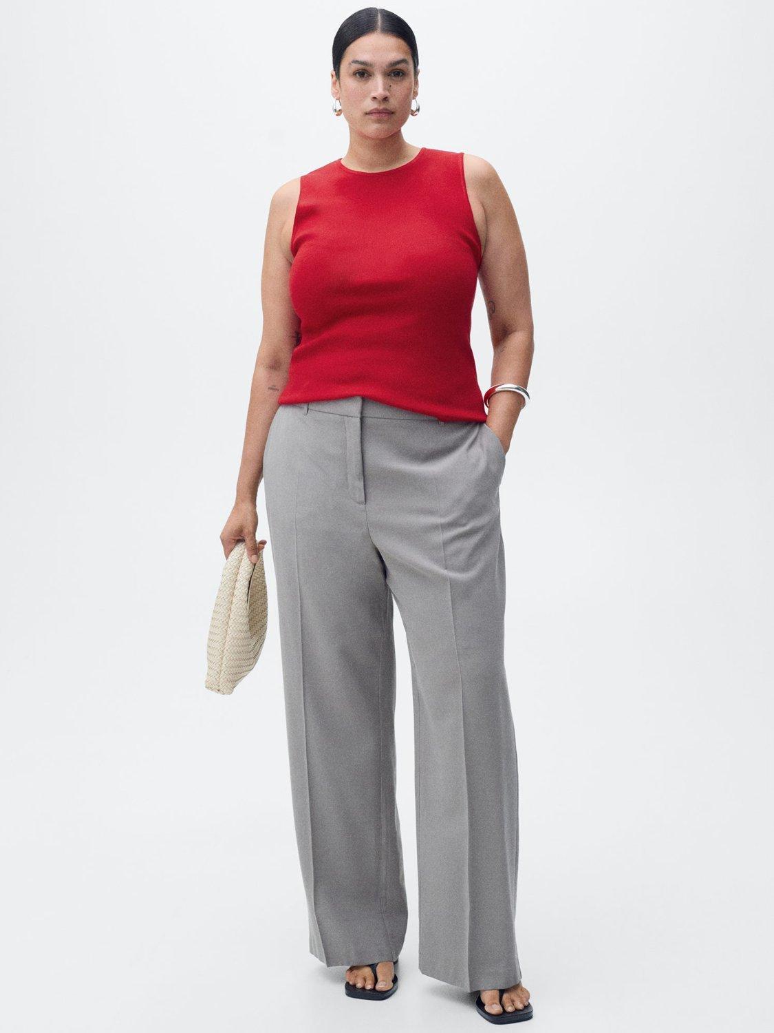 Product image 8 of 9, which shows Mango Hernan Fitted Tank, Red, S