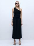 Mango Spice Asymmetric Sleeveless Top, Black