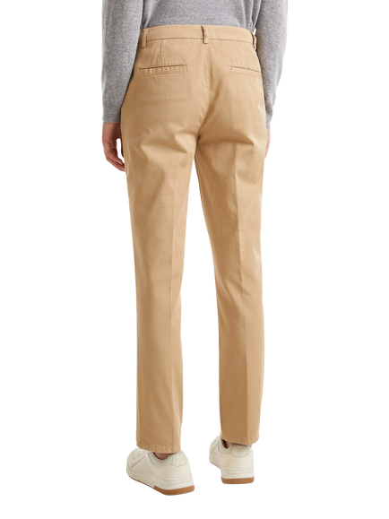 Benetton Slim Fit Chinos - view 2, Camel