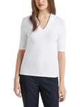 Benetton Slim Fit V-Neck T-Shirt, Optical White