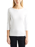 Benetton Boat Neck 3/4 Sleeve Top