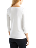 Benetton Boat Neck 3/4 Sleeve Top