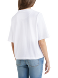 Benetton Boxy Fit T-Shirt, Optical White