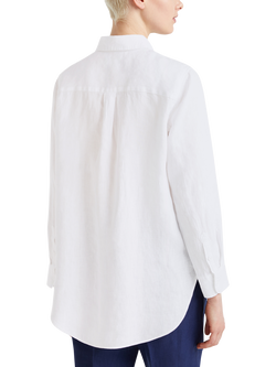 Benetton Regular Fit Pure Linen Shirt, Optical White - view 2, Optical White