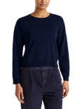 Benetton Crew Neck Long Sleeve Jumper, Night Blue