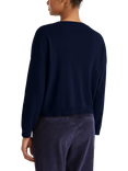Benetton Crew Neck Long Sleeve Jumper, Night Blue