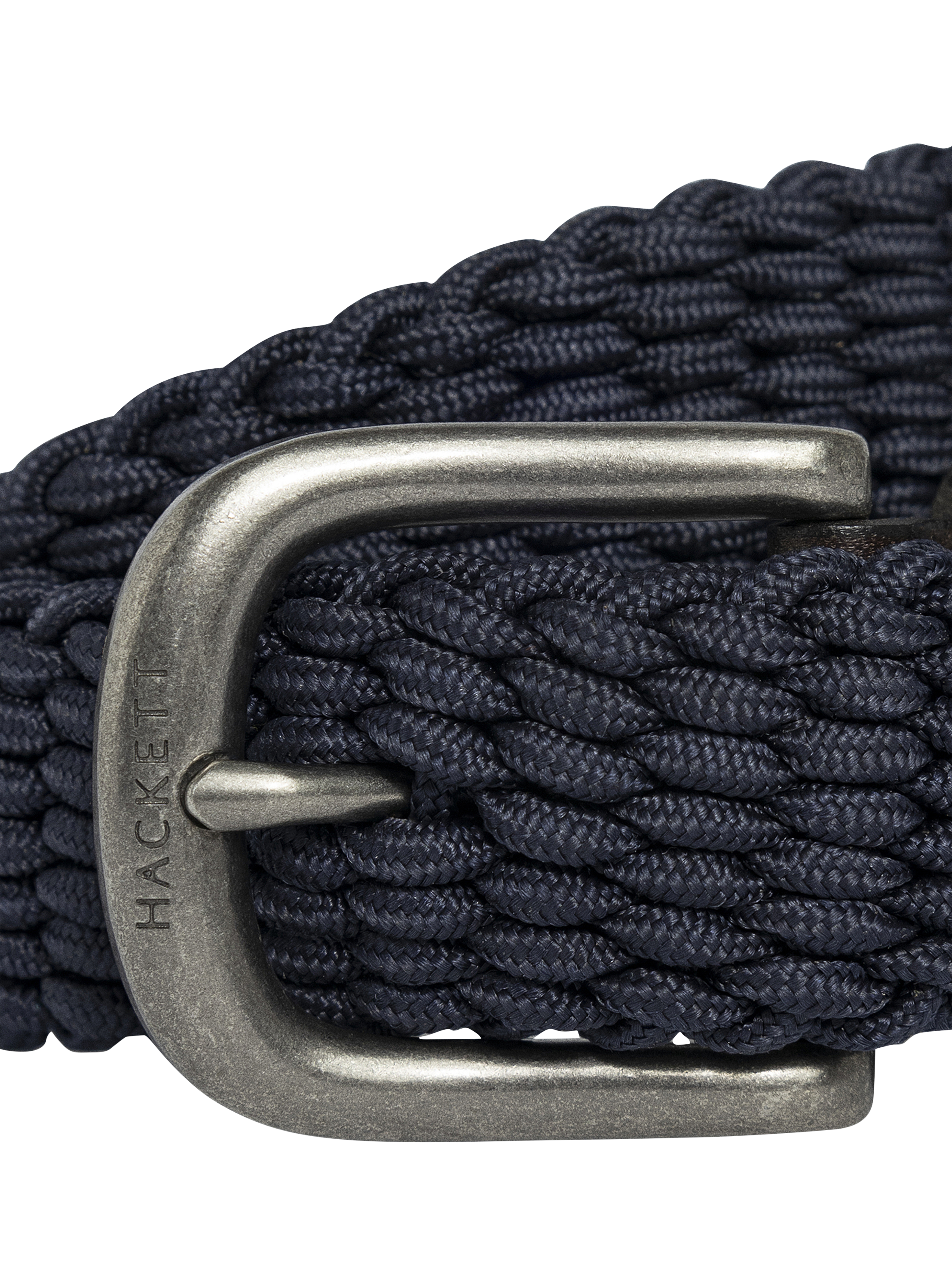 Product image 3 of 4, which shows Hackett London Kids' Plaited Belt, Navy, S