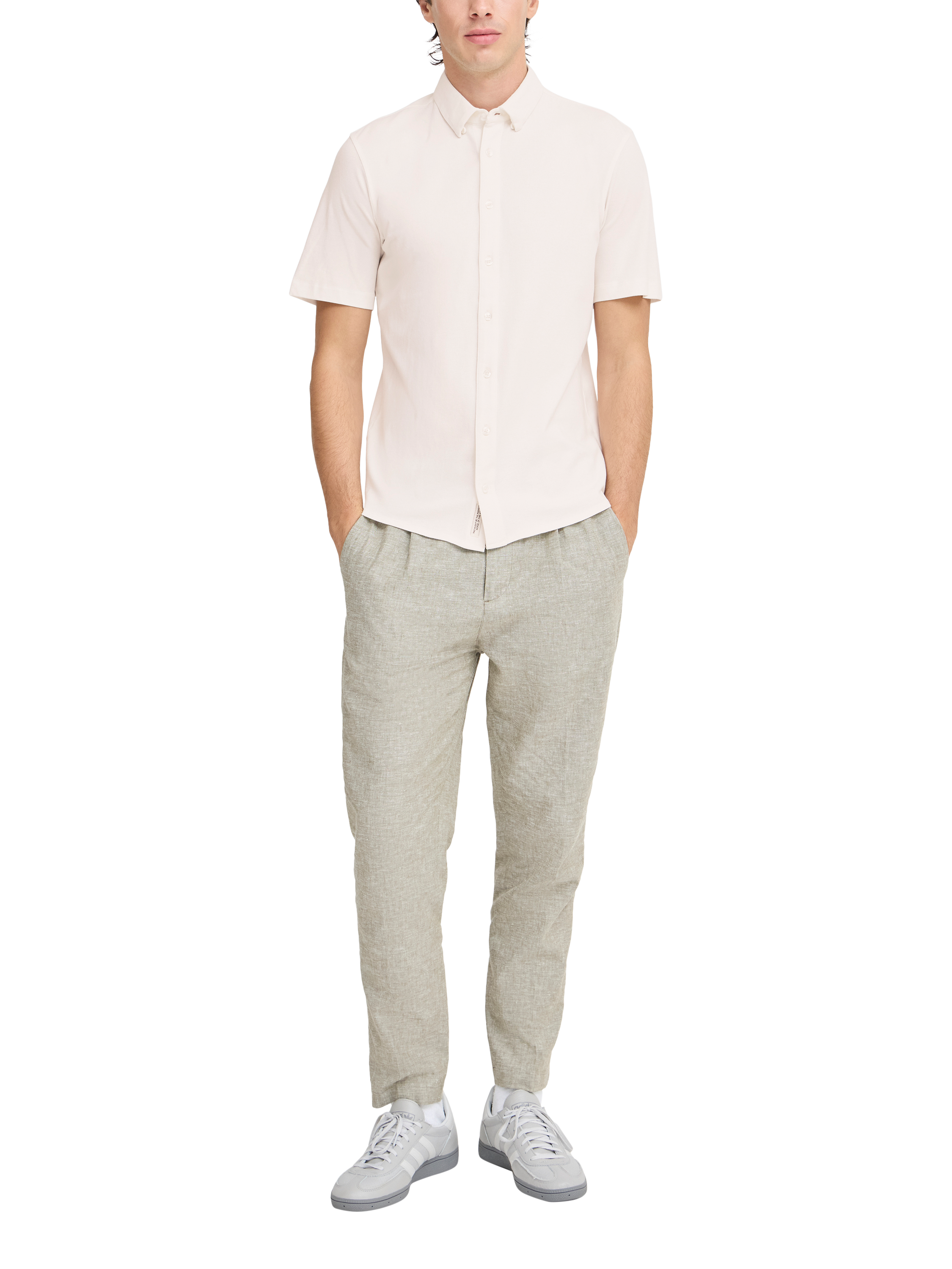 Product image 3 of 11, which shows Casual Friday Folke Cotton Blend Regular Fit Shirt, Snow White, XXL