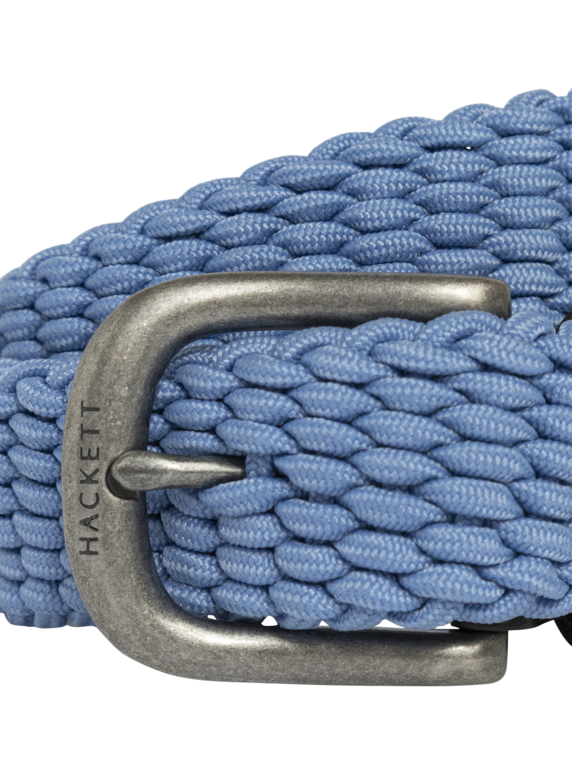 Product image 3 of 4, which shows Hackett London Kids' Plaited Belt, Spa Blue, S