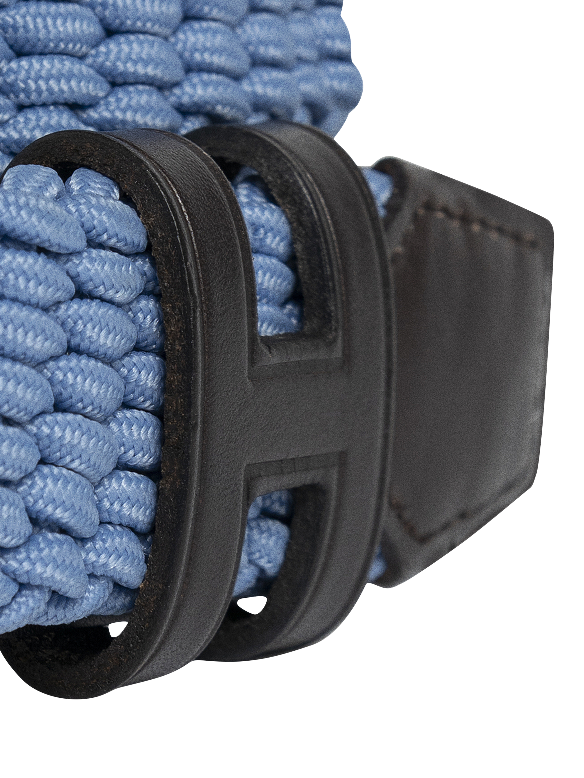 Product image 4 of 4, which shows Hackett London Kids' Plaited Belt, Spa Blue, S