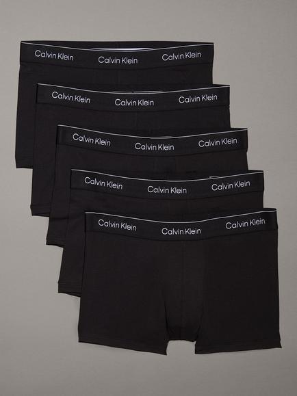 Calvin Klein Icon Stretch Cotton Trunks, Pack of 5, Black
