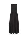 ICHI Ihxalma Sleeveless A-Line Midi Dress, Black