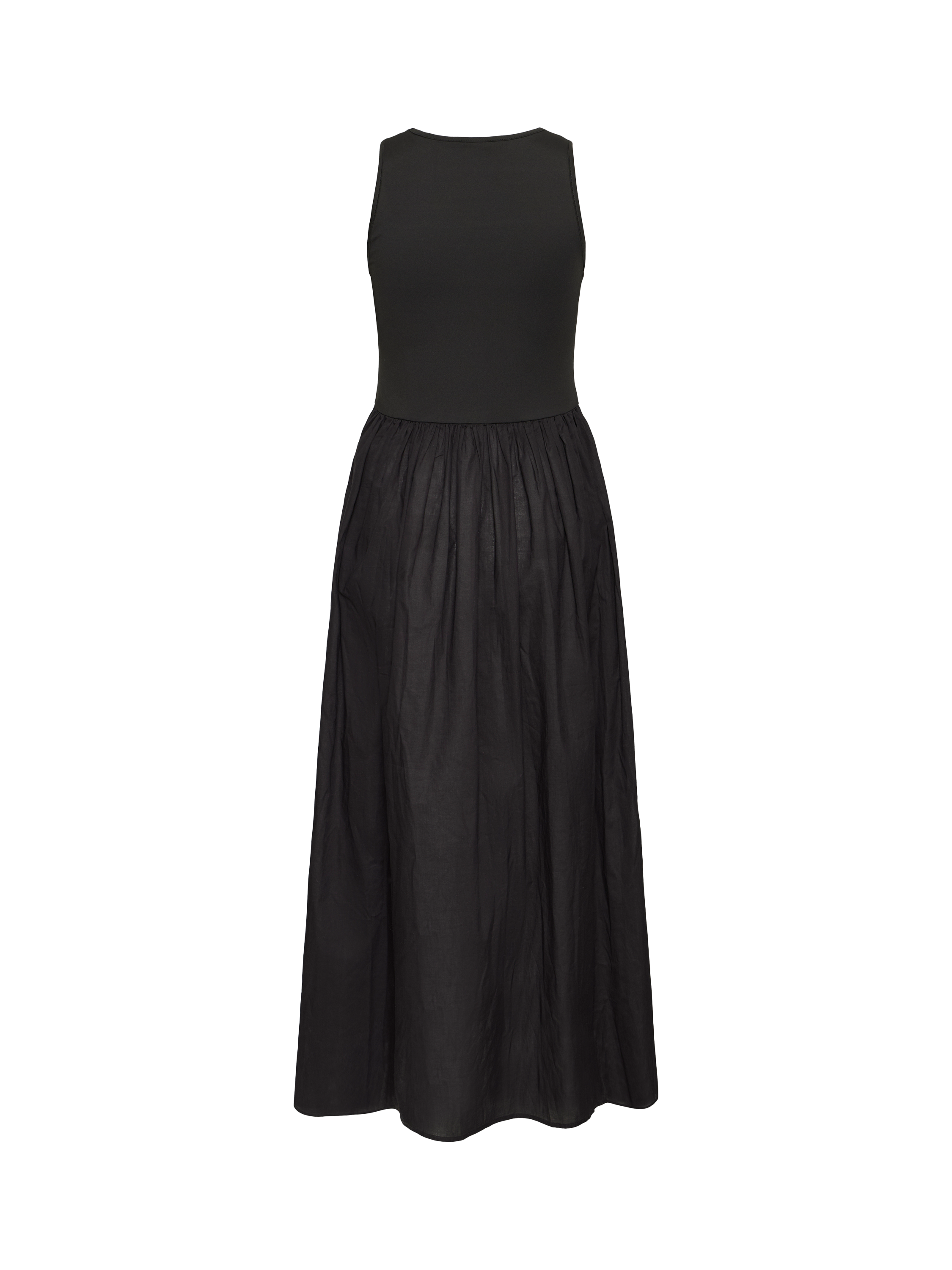 Product image 2 of 3, which shows ICHI Ihxalma Sleeveless A-Line Midi Dress, Black, L