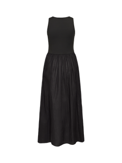 ICHI Ihxalma Sleeveless A-Line Midi Dress, Black - view 2, Black