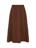 ICHI Ihxstella Midi Skirt, Chestnut