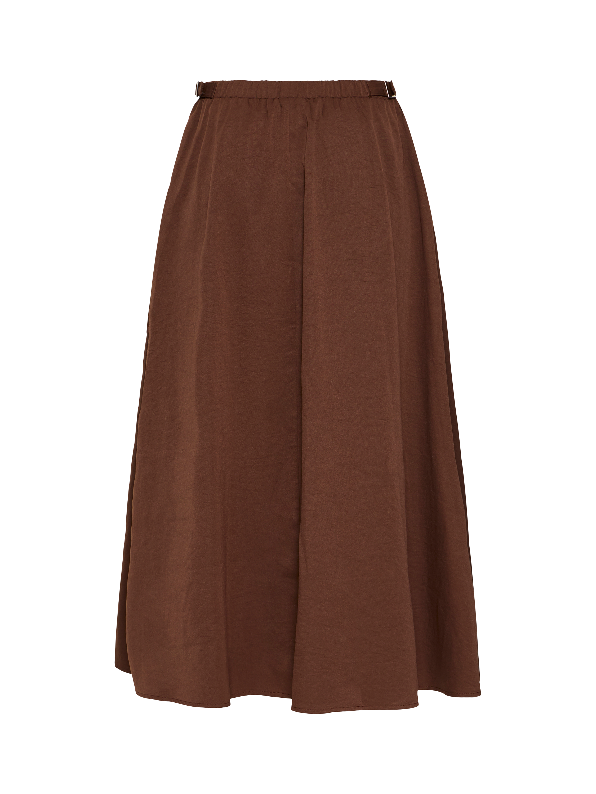 Product image 2 of 3, which shows ICHI Ihxstella Midi Skirt, Chestnut, 12