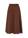 ICHI Ihxstella Midi Skirt, Chestnut