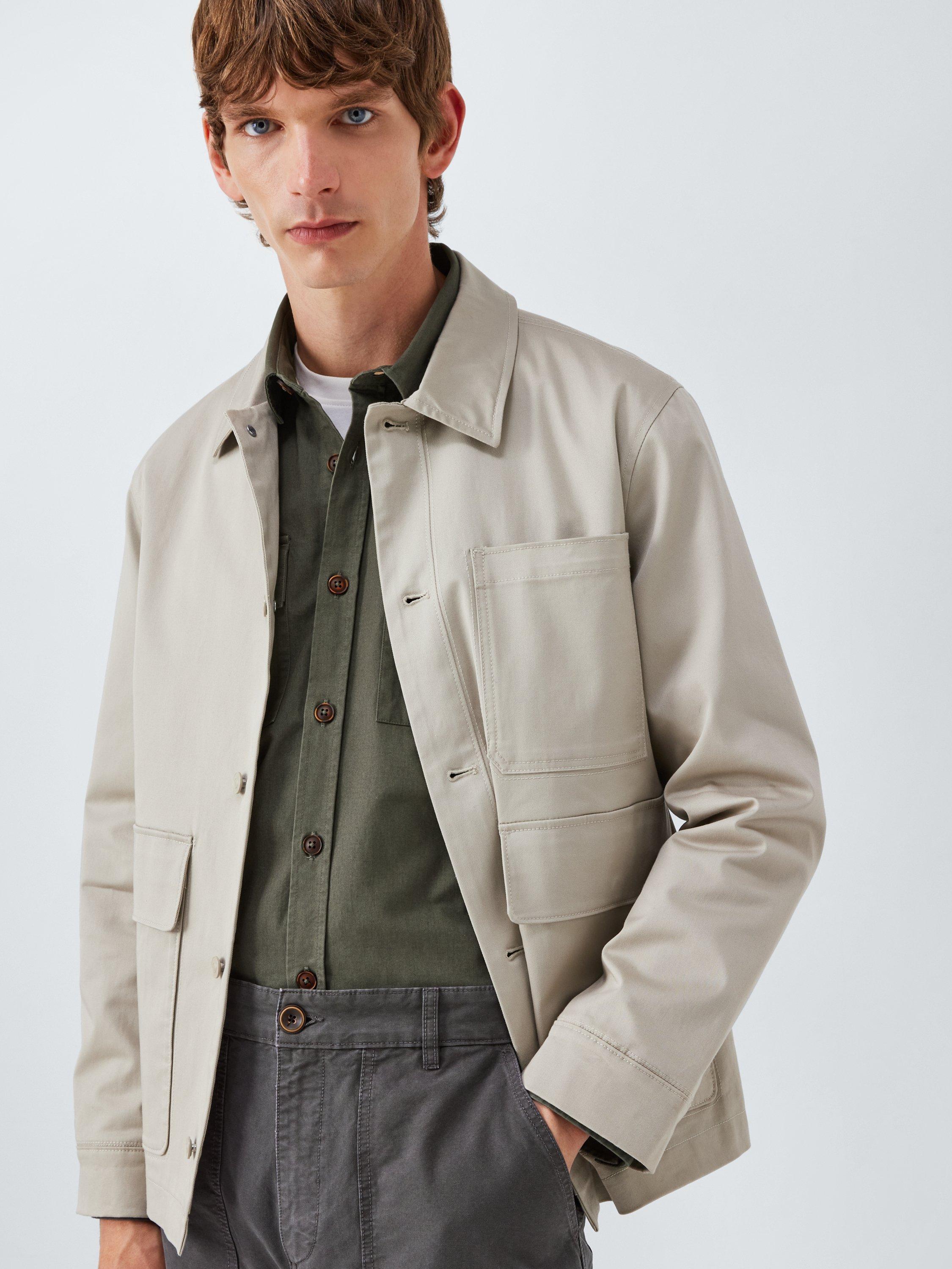 Product image 6 of 6, which shows Armor Lux Cotton Regular Fit Flannel Overshirt, Chiméra, L