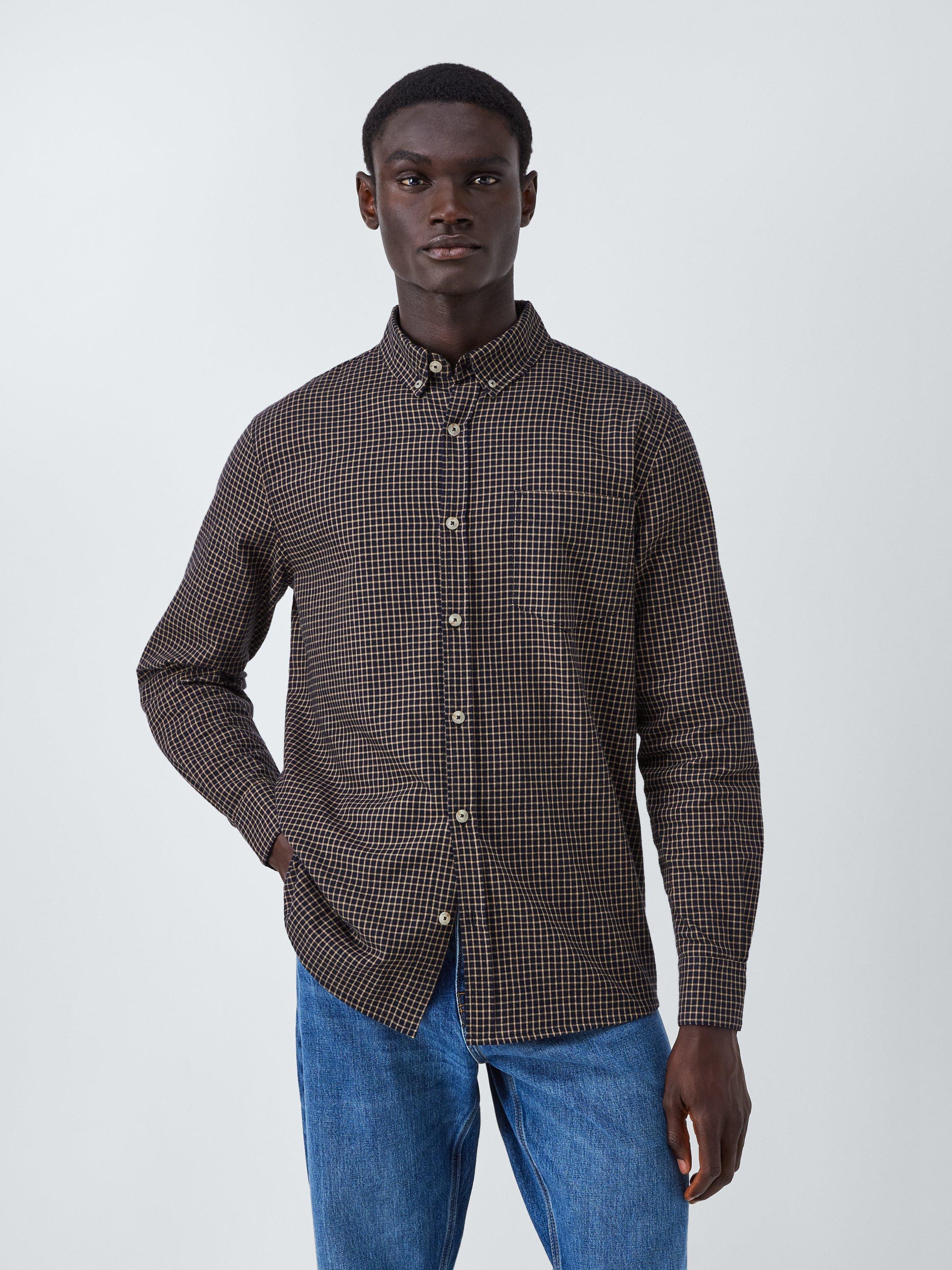 Armor Lux Cotton Regular Fit Check Shirt, Carreaux Marine