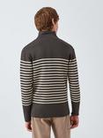 Armor Lux Striped Zip Neck Jersey Top, Chiméra